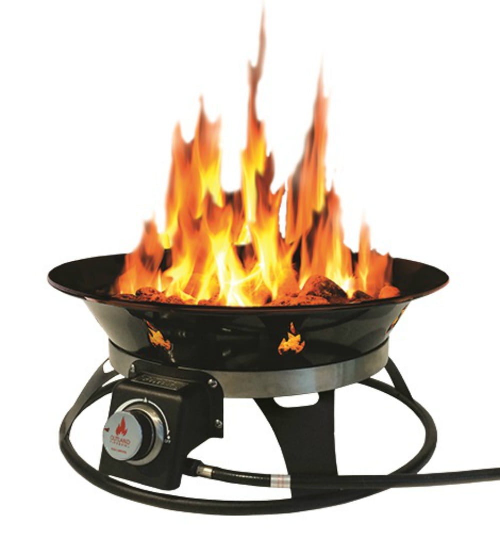 Outland Firebowl 893 Deluxe Outdoor Portable Propane Gas Fire Pit with Cover & C 