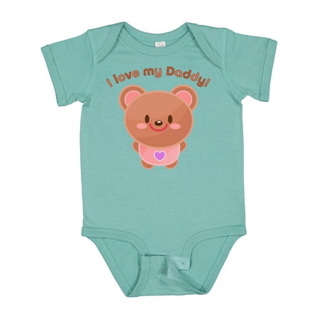

Inktastic I Love My Daddy- Cute Baby Bear Gift Baby Boy or Baby Girl Bodysuit