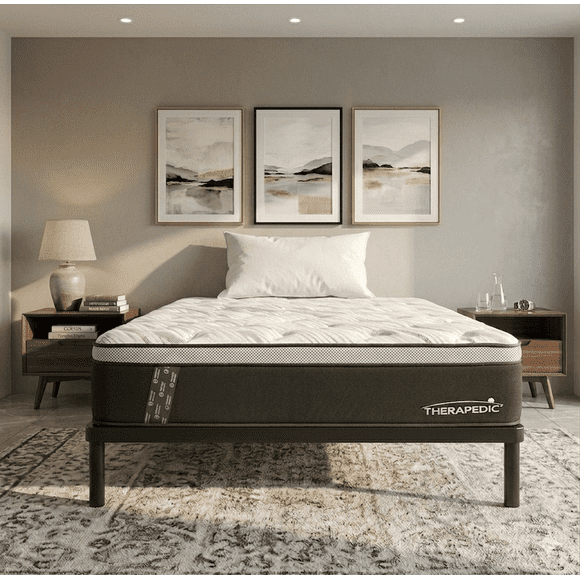 Colchón Matrimonial Therapedic | Resorte Royal Plus | Tela UltraFresh |33cm de Altura | + Almohada Memory Foam