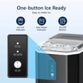 thumbnail image 3 of Simzlife Countertop Ice Maker, Portable Ice Machine with Self-Cleaning, 26Lbs/24H, 9 Ice Cubes Ready in 6 Mins, for Home/Kitchen/Bar, Black, 3 of 7