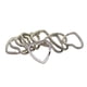 thumbnail image 2 of 10/20/50x Metal corazón parti lvero lvero accesorios de Zulema Anillo de llavero, 2 of 7