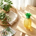 thumbnail image 6 of Pineapple Cups with Straws Plastic Drinking Bottle with Lids Hawaiian Party Supplies Beach Cups for Outdoor Parties 3.54x6.29in 3PCS, 6 of 9
