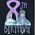 thumbnail image 2 of Girl's Winnie the Pooh Eeyore 8th Birthday  Graphic Tee Navy Blue X Small, 2 of 4