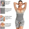 thumbnail image 7 of Corset Body Shaper Waist Trainer Shape-wear Butt Lifter Chest Full Slip Strappy-Backed,(gray+black),2 pair,2XL, 7 of 7