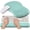 Hk004-light Blue, variant on Ergonomic Mouse Pad and Keyboard Wrist Rest Set, Full Memory Gel Design with Massage Bulge for Computer Typing