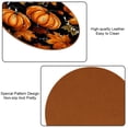 thumbnail image 5 of Pumpkin 6PCS Round Coasters Set, Microfiber Leather Drink Coasters 11x11 cm/4.3x4.3 in - Heat Mats for Home and Kitchen Use, 5 of 6