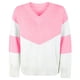 thumbnail image 3 of Gibobby Sueter para mujer Suéter informal cómodo con cuello en V y bloque de color para mujer para otoño e invierno(Rosa,G), 3 of 5