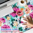 thumbnail image 2 of Long Mouse Pads for Desk,Pioneer Flower Floral Print Pattern Desk Mats on Top Of Desks, Desk Mouse Pad Extra Large with 3mm Non-Slip Base and Stitched Edge for Gaming,Office,Work,Home 47.3"x23.6", 2 of 6