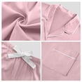 thumbnail image 6 of ANLIQI Womens 100% Cotton Pajamas Short Set Soft Short Sleeve Sleepwear Button Down Summer Pjs Set with Pockets(Pink, Medium), 6 of 7