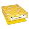 Astrobrights(R) Cover Stock, 8 1/2in. x 11in., 65 Lb, Solar Yellow, Pack Of 250 Sheets, 21738