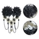 thumbnail image 5 of Horquillas para el pelo con rosas, borlas, flores, encaje, tocado, accesorios para el pelo de mujer, horquilla (negro), 5 of 7