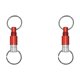 thumbnail image 1 of Llavero Giratorio Liberación Rápida Aleación Aluminio Coche Desmontable () Rojo, 1 of 4