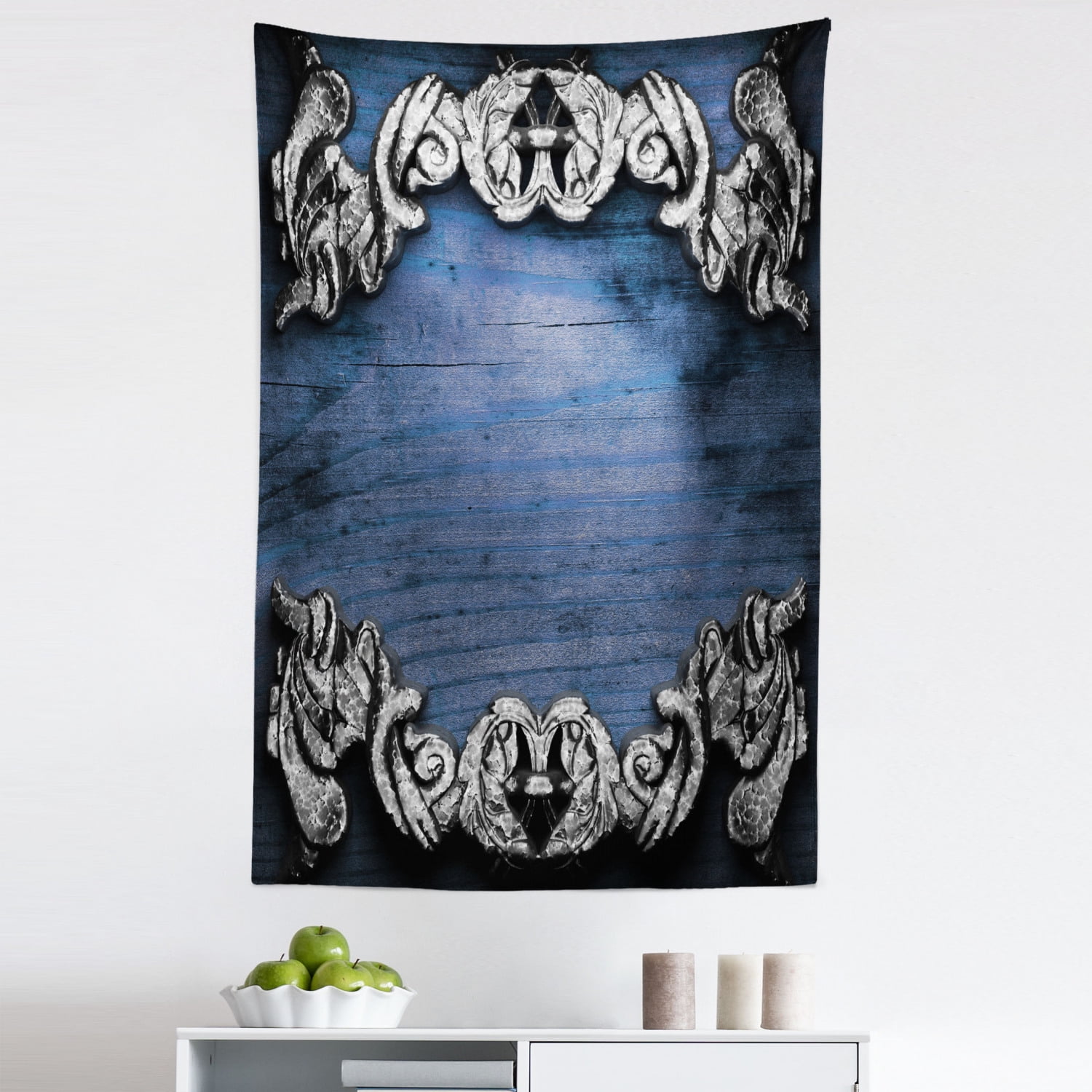 Victorian Tapestry, Iron Ornament on Wooden Britain Gothic Revival Art