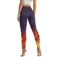 thumbnail image 2 of Renewold Flame Violet Womens Yoga Pants with Pockets High Waisted Womens Leggings Cute Exercise Yoga Leggings Opaque Activewear Lightweight Ankle Leggings, 3XL, 2 of 8