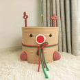 thumbnail image 4 of THLKIF Christmas Deer Basket, Reindeer/Elk, Christmas/Baby Gift Basket, Cute Toy Basket, for Nursery, Clothes, Towels, 4 of 5