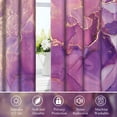 thumbnail image 6 of Dashan Purpled Gold Marble Blackout Curtains for Bedroom Living Room Decor Grommet Window Drapes 42x63 Inch,2 Panels, 6 of 7