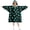 Alien and Planet Black Pattern, variant on Alien and Pizza Bright Green Pattern Lamb Fleece Blanket Hoodies for Teens ,Teens Oversize Sherpa Wearable Hooded Blanket Sweatshirt with Super Pockets