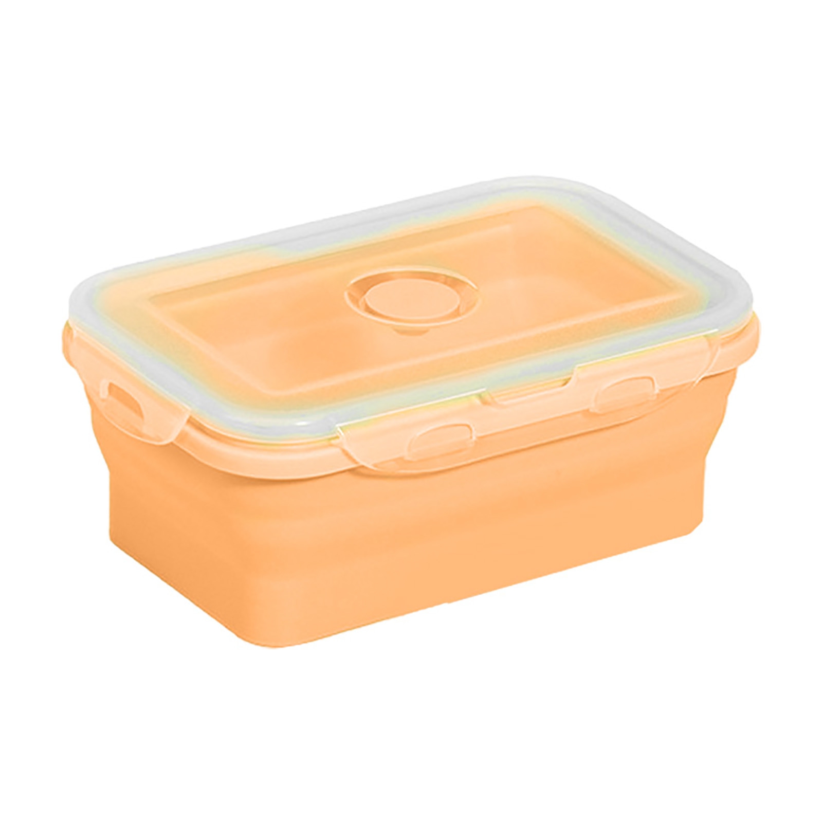 LeKY Folding Lunch Box Portable Lunch Box Compact Versatile 350ml/800ml Silicone Lunch Box Ideal