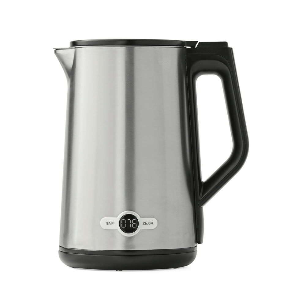 Farberware CoolTouch Stainless Steel Electric Kettle, 1.7 Liters