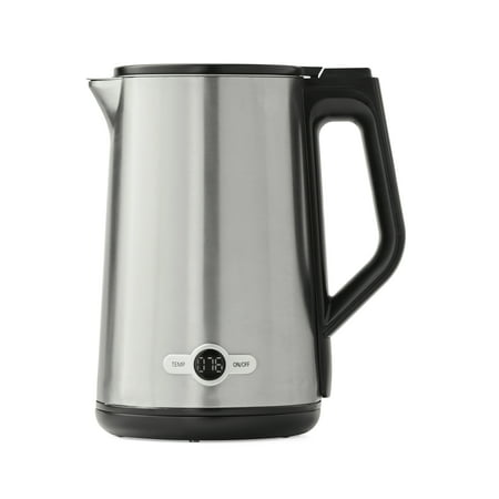 Farberware Cool-Touch Stainless Steel Electric Kettle, 1.7 Liters