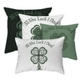 thumbnail image 2 of Zippered Pillow Shell Lucky Four Leaf Clover, 2 of 6