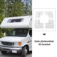 thumbnail image 4 of OULII 4Pack Solar Panel Bracket for Rv with White Abs Plastic Square Design Foldable Solar Panel Brackets, 4 of 8