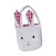 thumbnail image 3 of Bolsa de regalo de canasta de Pascua con orejas de conejo portátiles adorables canasta de almacenamiento regalos juguetes para niños para niños niños Rosa, 3 of 8