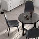 thumbnail image 3 of Mesa redonda de madera de 90cm con patas de mesa metálicas, 3 of 6
