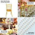 thumbnail image 3 of Efavormart 16" Clear Pearl Beaded Garland Chair Sashes Wedding Decorations Pre-Tied Gatsby Faux Pearl String Chiavari Chair Decor for Party Ceremony Floral Arrangement Banquet Outdoor Decor, 3 of 11