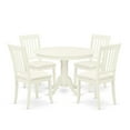 thumbnail image 2 of East West Furniture Dining Room Set Linen White, HLDA5-LWH-C, 2 of 6
