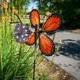thumbnail image 2 of In the Breeze 2617 — Pivoting Monarch Butterfly Spinner — Colorful, Fun Wind Spinner and Wind Direction Indicator, 2 of 4