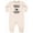 Natural Heather, variant on Daddy Future Hunting Buddy Baby Fleece Romper