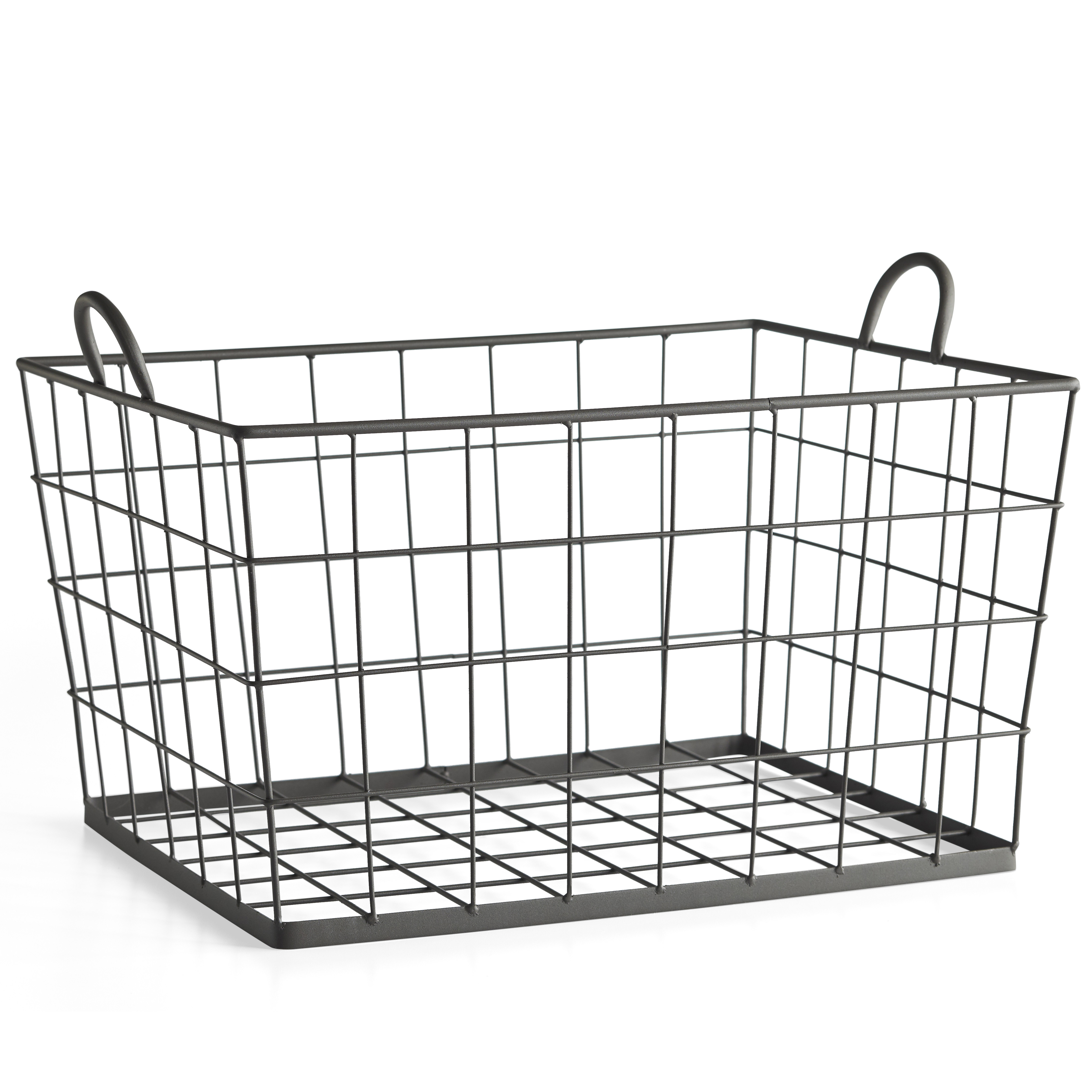Better Homes & Gardens Heavy-Gauge Wire Laundry Basket, Antique Gray for Adult Use - image 3 of 10