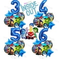thumbnail image 2 of Juego de 5 globos de fiesta de cumpleaños para niñas y niños, de Inside Out 2, con números, decoración de cumpleaños, suministros para niños de 1, 2, 3, 4, 5, 6, 7, 8 y 9 años, 2 of 5