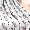 thumbnail image 3 of White Cow Baby Pattern Blanket,Comfortable Soft Flannel Throw Blanket,All Season,Warm Lightweight Blankets for Sofa Bed Couch Living Room Chair,30"x40", 3 of 4