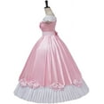 thumbnail image 4 of Women's Pink Princess Dress Party Outfit Princess Dress Up Fancy Gown, 4 of 7