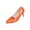 Orange, variant on Xdegoge High Heels for Women Closed Toe Pointed Pumps Metallic Rivet Studded Stiletto Heels Elegant Slip On Dressy Party Wedding Shoes