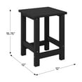 thumbnail image 4 of WestinTrends Malibu Kids Outdoor Patio Furniture HDPE Adirondack Square Side Table, Teak, 4 of 14