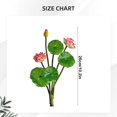 thumbnail image 3 of 10.2" Artificial Lotus Decoration Fake Flowers Vase Filler Plant Realistic Flower Simulation Flower Arrangement Home Garden Pond Aquarium Wedding Decor, 3 of 5