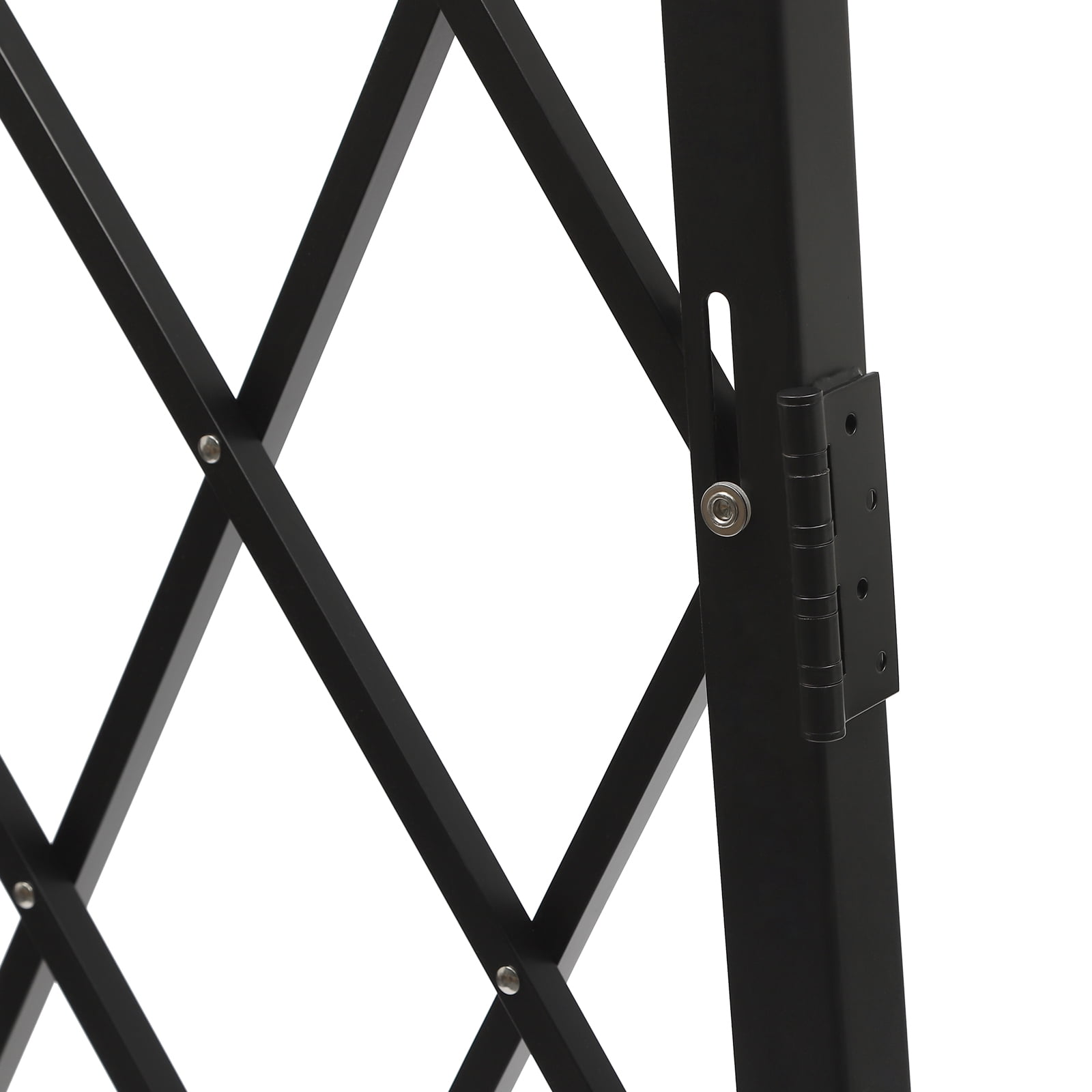 Single Folding Security Gate, 48" H x 37" W Folding Door Gate, Iron Accordion Security Gate, Flexible Expanding Security Gate, Rolling Barricade Gate, Scissor Gate or Door with Padlock