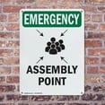 thumbnail image 4 of (2 Pack) Assembly Point With Symbol OSHA Emergency Sign 18 Inch X 24 Inch Indoor / Outdoor Rust-Free Aluminum Metal Signs for Workplace, Workshop, and Construction Site, Made in the USA, 4 of 8