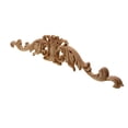 thumbnail image 6 of Wooden Carved Onlay Appliques, Long Wood Carving Decal Unpainted Trim for Furniture Bed Door Cabinet Decor, 6 of 7