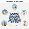 thumbnail image 6 of FORMRS Boys Swim Trunks Quick Dry Mesh Liner Boardshorts Sizes XS-XL, Retro Plaid Lemon, 6 of 7