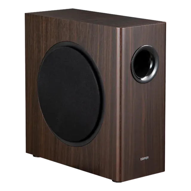 Edifier Subwoofer Activo T5s Color Café con Salida y Entrada de Audio