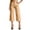 Khaki, variant on Bosfbaoi Capri Pants for Women Button Fly High Waist Pinstripe Cropped Culotte Pants Pleated Wide Leg Womens Pants Office Work Pants for Women