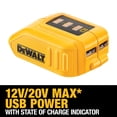 thumbnail image 3 of Cargador USB DEWALT DCB090 12V/20V MAX con 2 puertos e indicador, 3 of 6