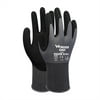 1-Pair Nitrile Impregnated Work Gloves Safety Gloves for Gardening Maintenance Warehouse for Men and Women (Black Gray S)