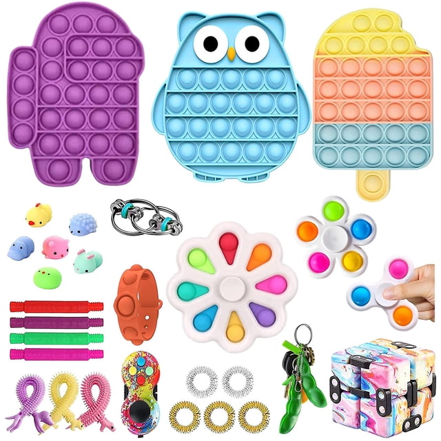Juguete sensorial Push Bubble Fidget para aliviar el estrés del autismo