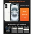 thumbnail image 2 of Kmek7-36 0° Support Magnétique Rotatif pour iPhone 16, Compatible avec MagSafe, Étui Protecteur Rigide Mince de Qualité Militaire avec Support Intégré et Texture CD, Transparent, 6.1 Pouces, 2 of 4