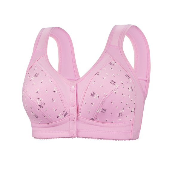 Uqiangy Full Figure Bras Supportive Bras for Women Wireless Push Up Bra Bra Wireless Push-Up Bra Lace Sports Bras for Women Senior Bras for Women No Wire Bras for Women Pink S